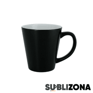 Taza mágica cónica negra de 12Oz.