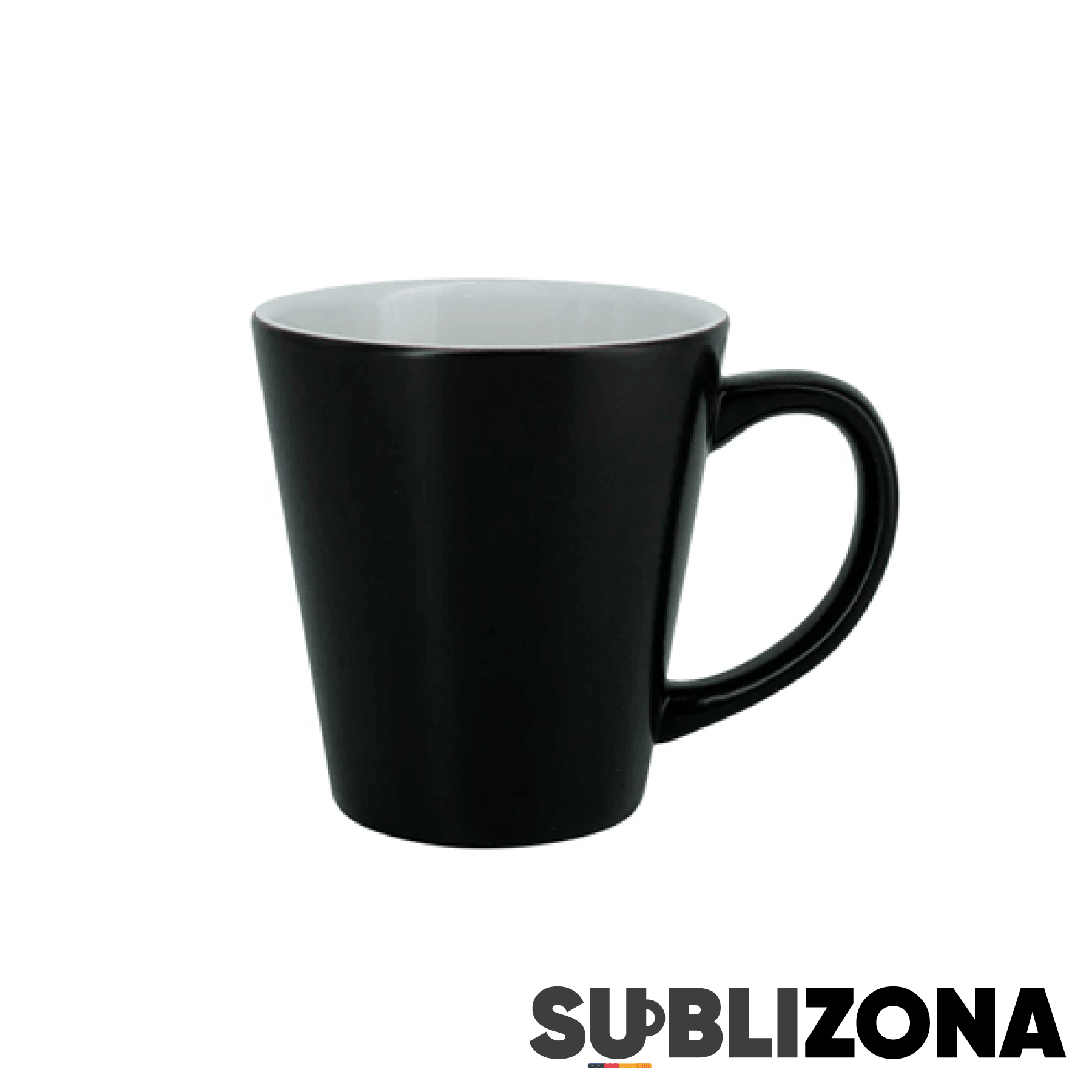 Taza mágica cónica negra de 12Oz.