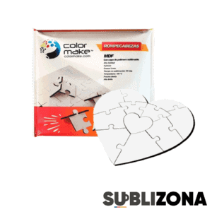 Rompecabezas de MDF. 11 Piezas Corazón. 3mm.