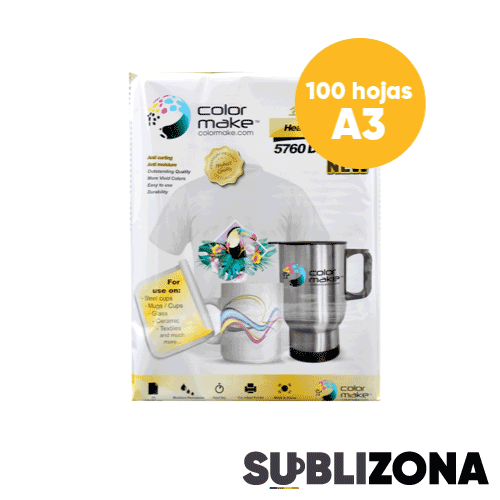 Papel de sublimación A3. Premium paquete con 100 hojas